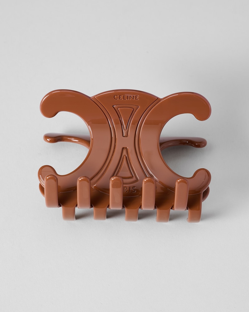 XL HAIR CLAW IN ACETATE - CAMEL - GIFTS FOR HER - 1 | CELINE