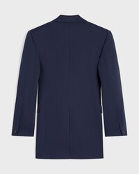 colonne jacket IN DIAGONAL WOOL - NAVY -  - 2 | CELINE