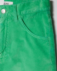 FLARE JEANS 005 IN velvet - BRIGHT GREEN LIGHT STONE WASH -  - 2 | CELINE