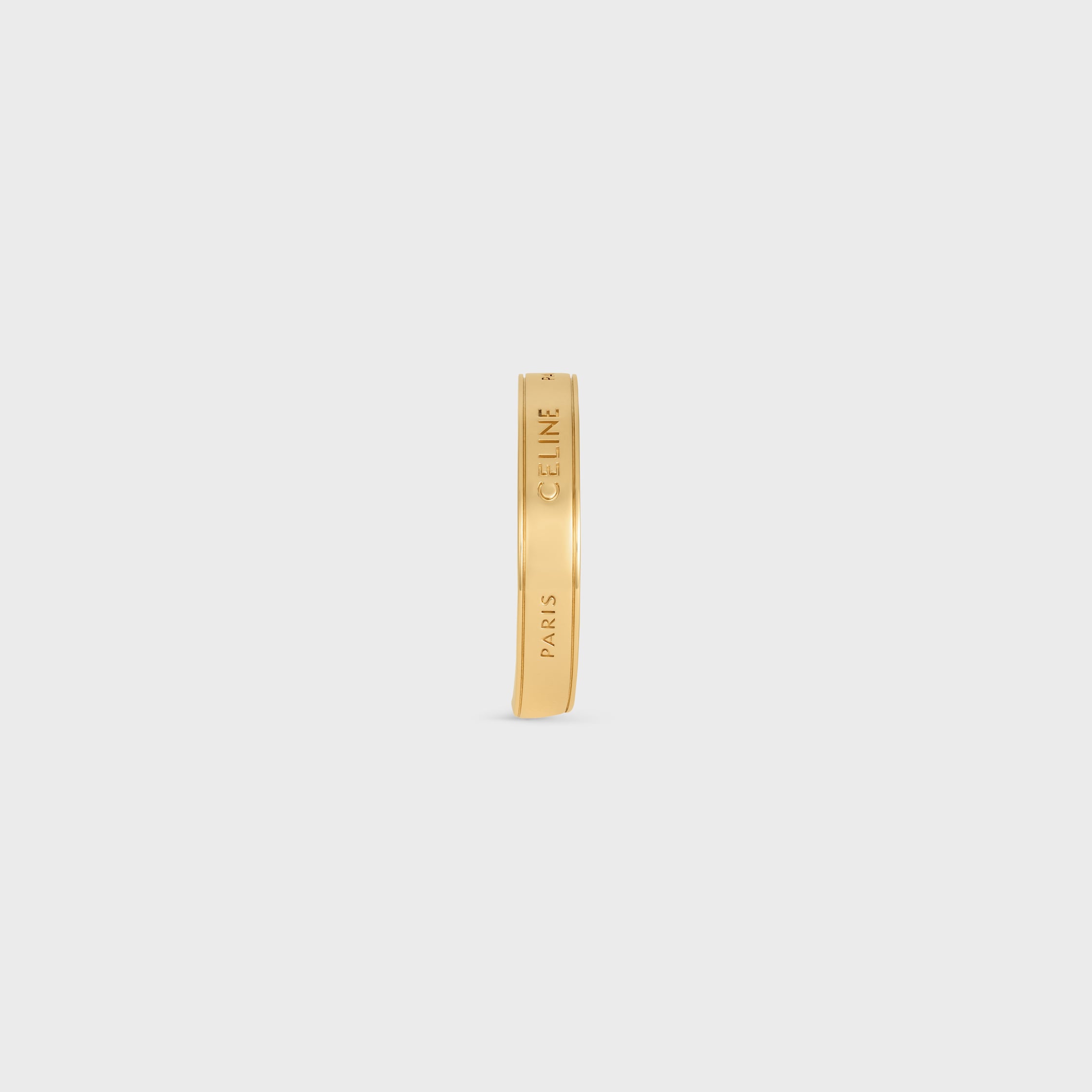 Celine Ribbon Small Cuff in Brass with gold finish - GOLD | CELINE