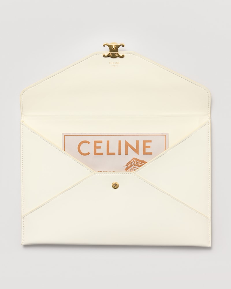 ENVELOPE IN SHINY CALFSKIN - CREAMY WHITE - ALL BAGS - 1 | CELINE
