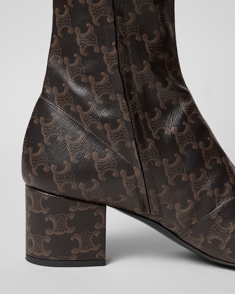 THIGH-HIGH STRETCH BOOT - BLACK / BROWN -  - 1 | CELINE