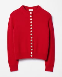 CONJUNTO DE CÁRDIGAN DE CACHEMIRA HERITAGE - ROJO -  - 2 | CELINE
