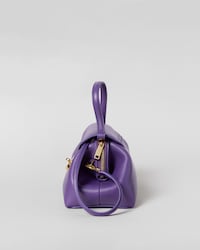 SMALL FLAIR BAG IN SHINY CALFSKIN - PURPLE - EVENING - 2 | CELINE