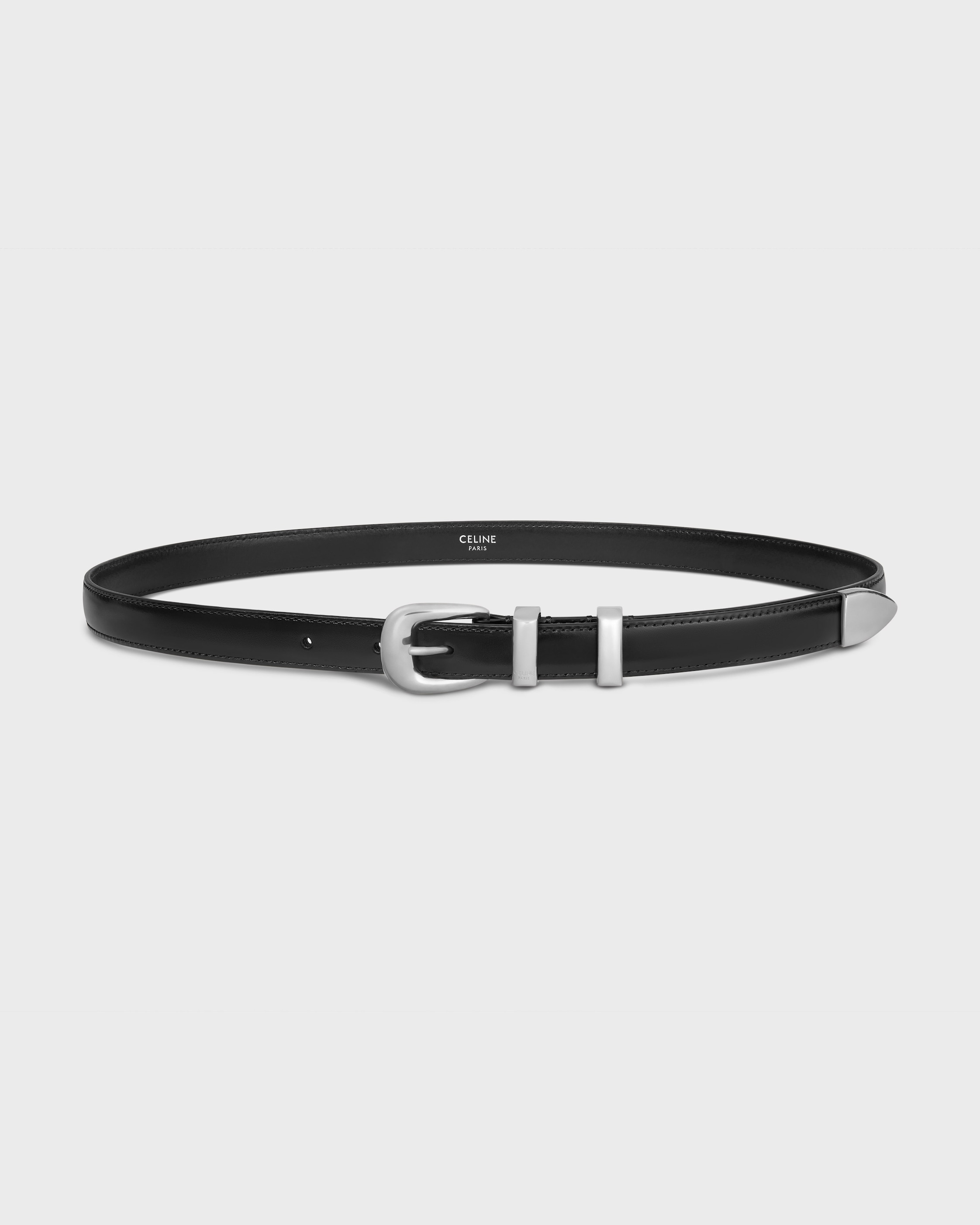 ウエスタン ベルト 18mm / トリヨンレザー - ブラック | CELINE