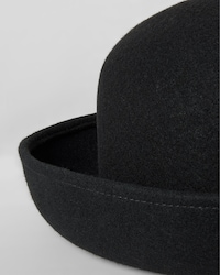 bloom hat IN FELT WOOL - BLACK -  - 2 | CELINE