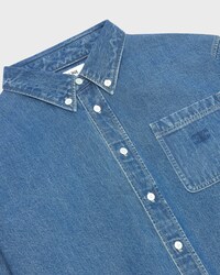 CHEMISE CROPPED DENIM UNION OCEAN WASH - UNION OCEAN WASH -  - 2 | CELINE