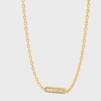 Bracelet Celine Line en Or Jaune et Diamants - Yellow Gold & White -  - 2 | CELINE