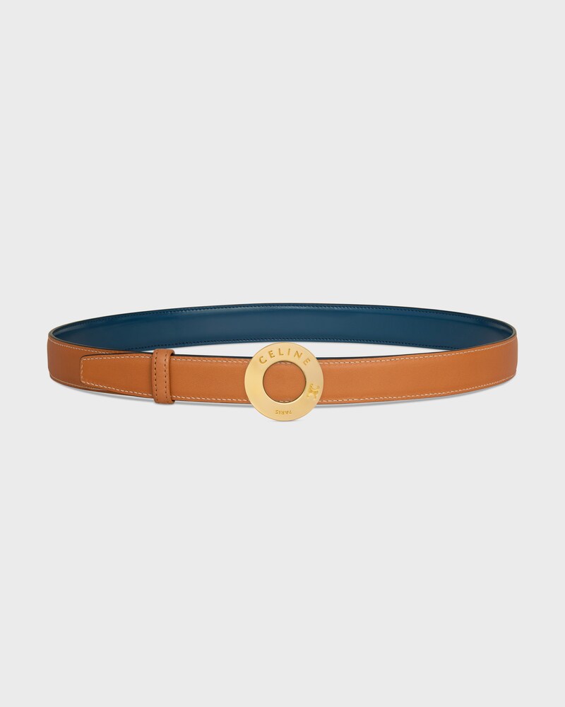 lanière de ceinture réversible 25MM TAURILLON ET VEAU NATUREL -  -  - 1 | CELINE