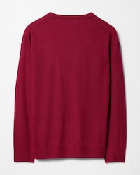 JERSEY CON CUELLO REDONDO DE CACHEMIRA - BURDEOS/AZUL MARINO -  - 2 | CELINE