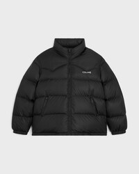 celine western down jacket in lightweight nylon - BLACK / CAMEL -  - 1 | CELINE