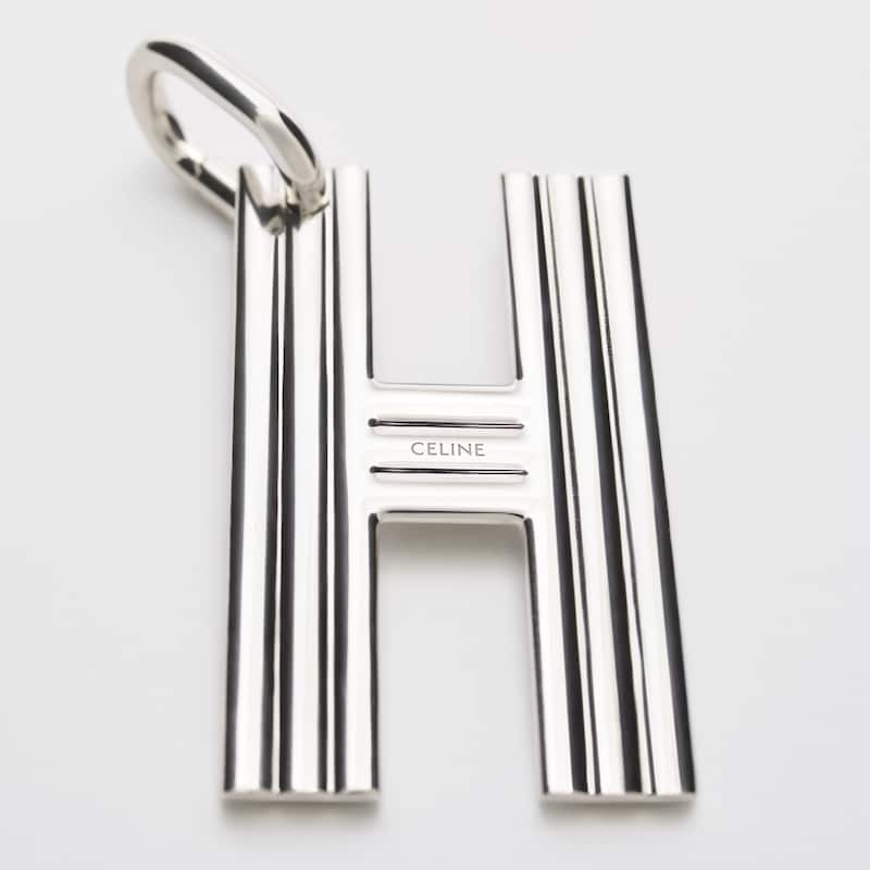 ALPHABET铑银色饰面字母H挂饰 - 银色 - FORMES SIMPLES - 1 | CELINE