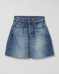shorts 002 IN cotton denim - DARK VIVIENNE GLASS -  - 1 | CELINE