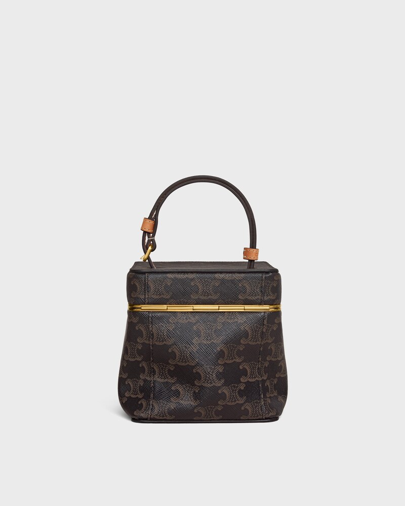 CUBE FRAME IN TOILE TRIOMPHE - MIEL - VIEW ALL - 1 | CELINE