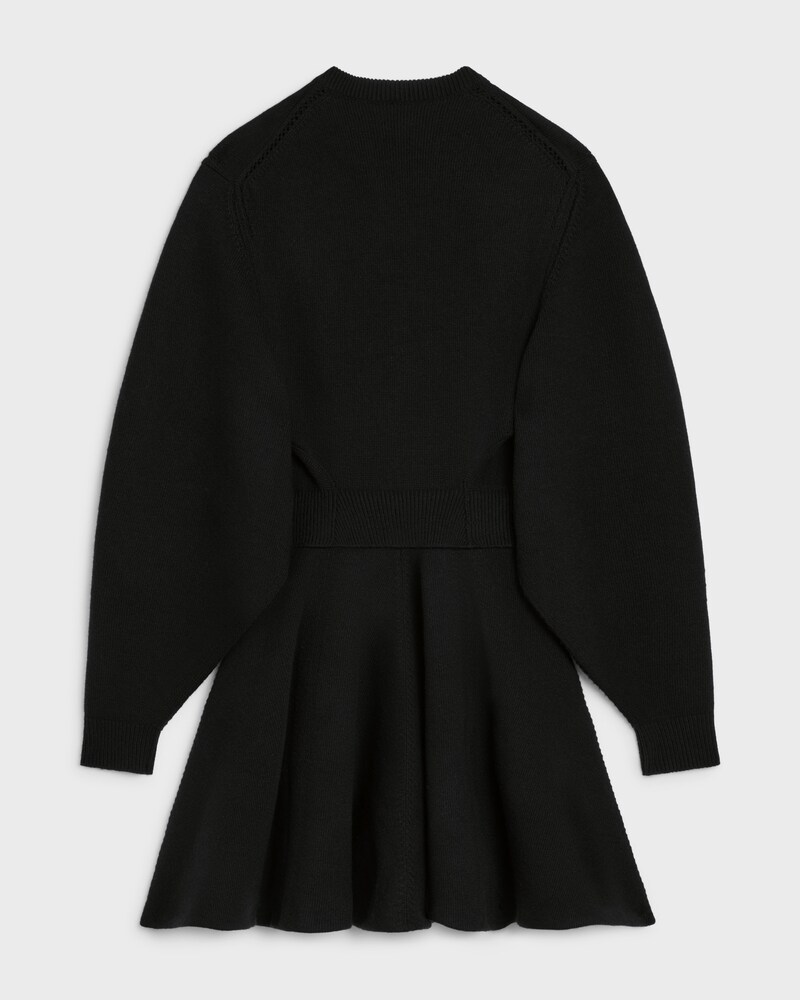 mini dress IN wool - BLACK -  - 1 | CELINE