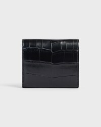 Small Flap Wallet TRIOMPHE in NILOTICUS CROCODILE - BLACK - WALLETS - 2 | CELINE