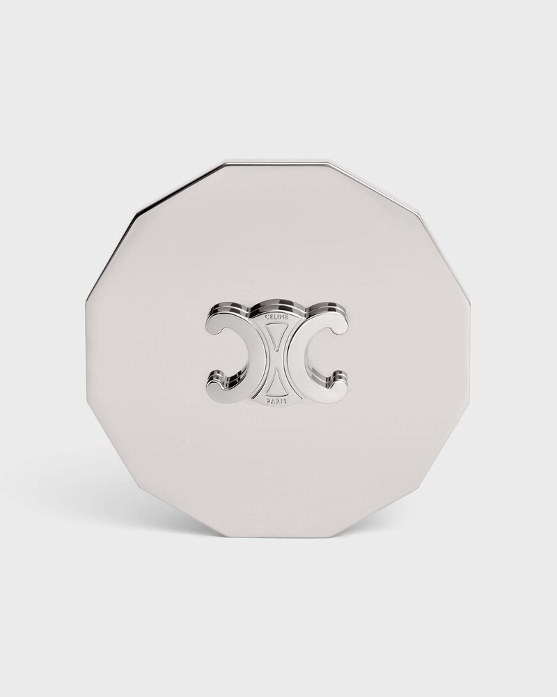 CANDLE TRIOMPHE LID IN STEEL - SILVER - HOME - 1 | CELINE