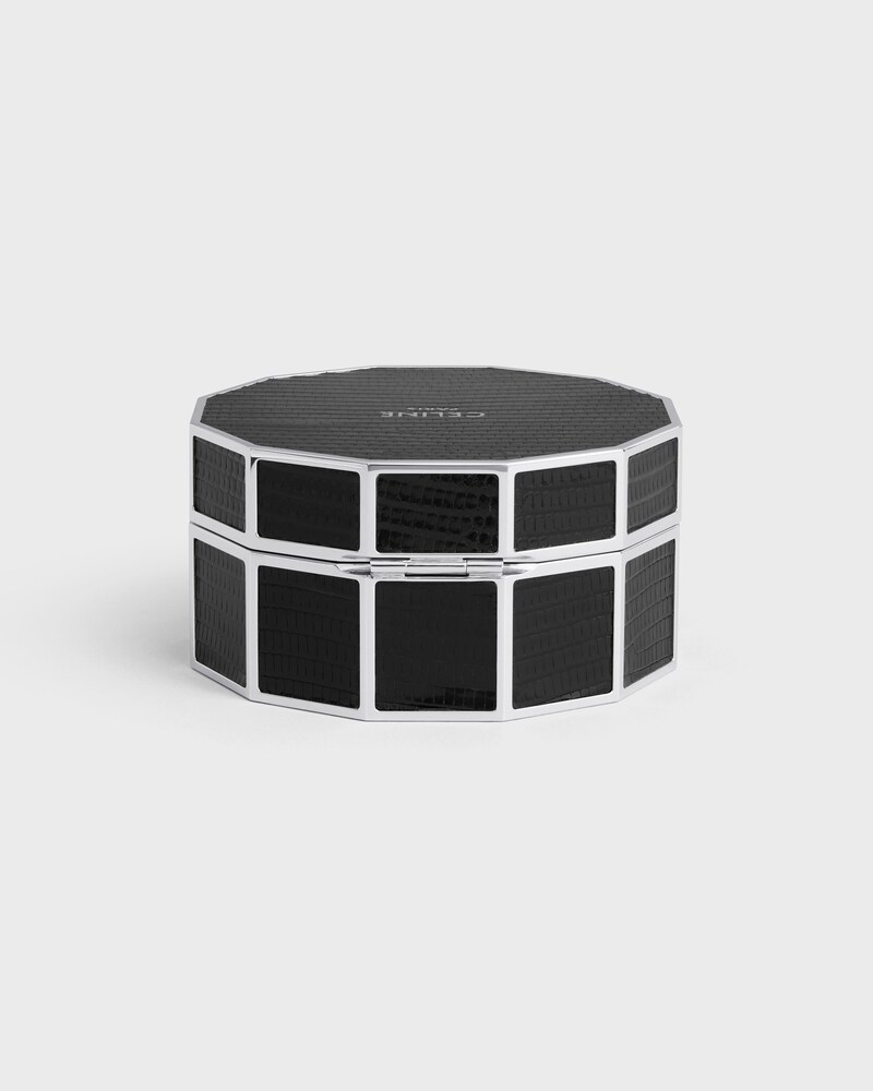 JEWELRY CASE IN STEEL AND LIZARD - BLACK - BEAUTY ACCESSORIES - 1 | CELINE