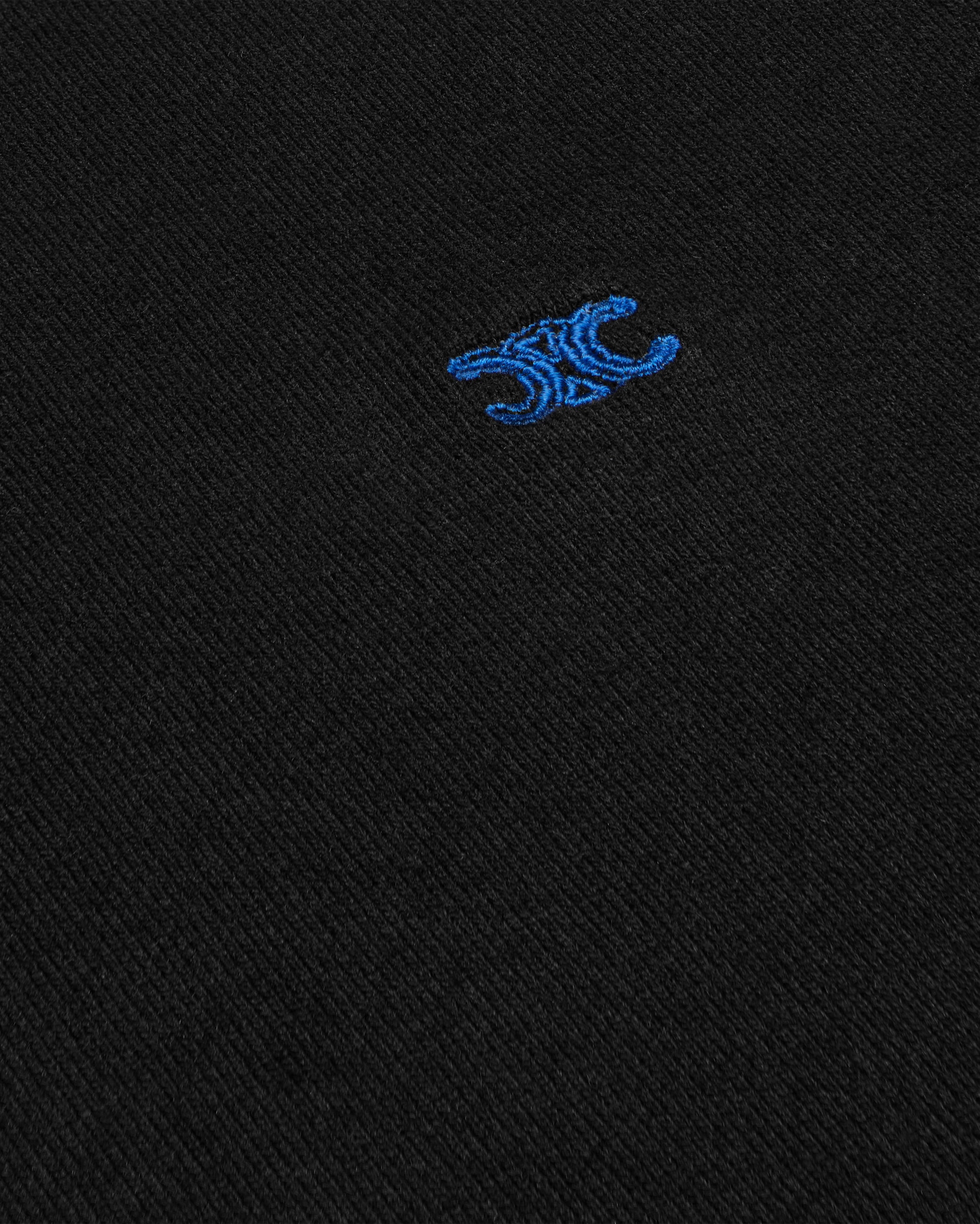 ルーズ Tシャツ / コットンジャージー - ブラック / ブルーデニム | CELINE