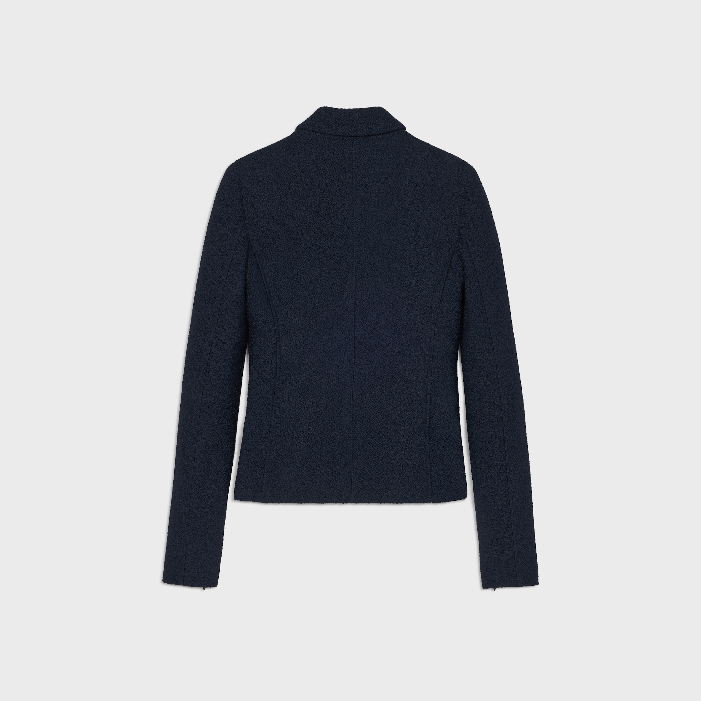 cavaliere jacket IN viscose and wool natté - NAVY | CELINE