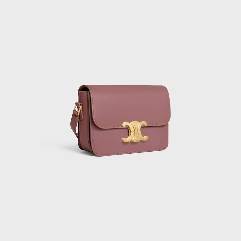Teen Triomphe Bag in shiny calfskin - VINTAGE ROSE - GIFT FINDER - 1 | CELINE