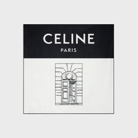 BIENVENUE BANDANA 55 - IVORY/BLACK -  - 1 | CELINE