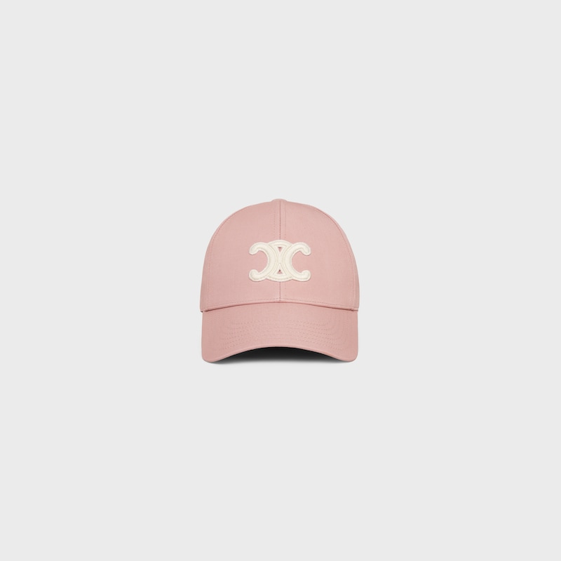 triomphe baseball cap in cotton - VINTAGE PINK -  - 1 | CELINE