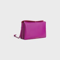 TRIO FLAP IN Smooth Lambskin - MAGENTA - CROSS-BODY BAGS - 2 | CELINE