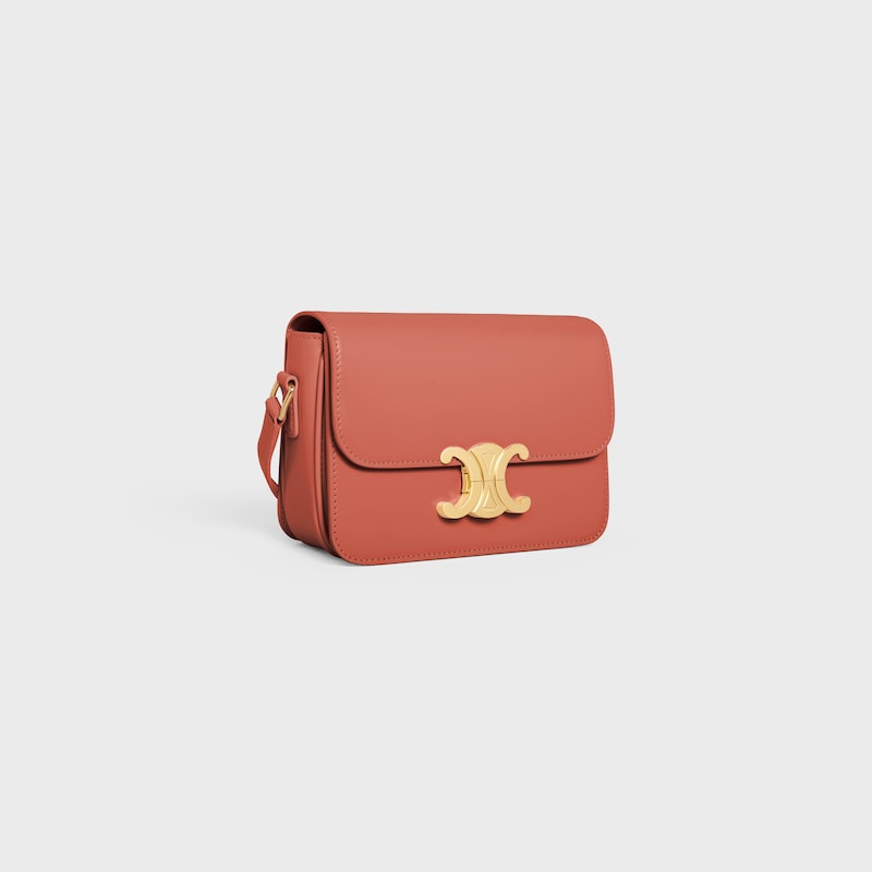 SAC TRIOMPHE TEEN EN veau brillant - LYCHEE - TRIOMPHE - 1 | CELINE