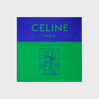BIENVENUE BANDANA 55 - BLUE/GREEN -  - 1 | CELINE
