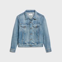 เสื้อทรักเกอร์แจ็กเก็ต ผ้าคอตตอนเดนิม - สีเคลียร์วอเธอร์ฟอล -  - 1 | CELINE