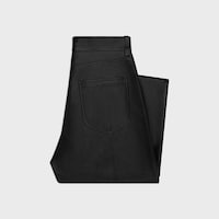 Boyfriend-Jeans 002 AUS weichem Lammleder - SCHWARZ -  - 2 | CELINE