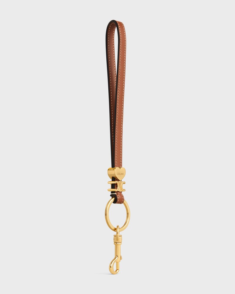 TRIOMPHE CHARM IN SMOOTH CALFSKIN - TAN - ACCESSORIES - 1 | CELINE