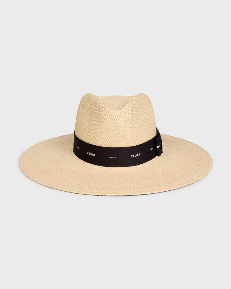 panama hat IN straw - NATURAL/BLACK -  - 1 | CELINE