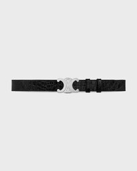30MM 트리옹프 벨트 - 크로커다일 엠보싱 카프스킨 - 블랙 -  - 2 | CELINE
