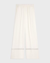 pyjama trousers IN silk satin - IVOIRE -  - 2 | CELINE