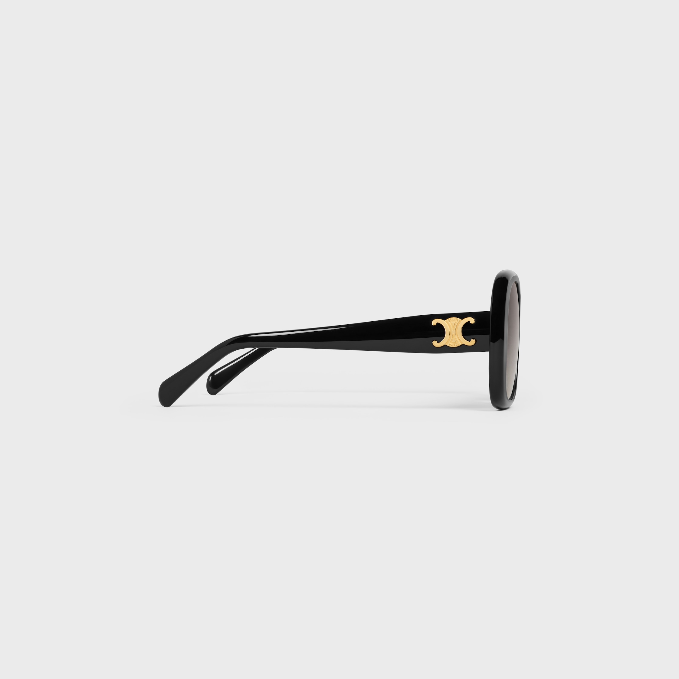 TRIOMPHE 18 SUNGLASSES IN ACETATE - BLACK | CELINE