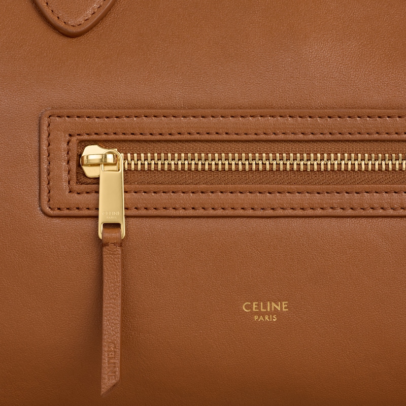 LUGGAGE IN SUPPLE SHINY LAMBSKIN - SOFT TAN - LUGGAGE - 1 | CELINE