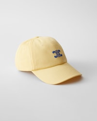 Gorra Triomphe Richelieu en sarga de algodón - AMARILLO PÁLIDO -  - 1 | CELINE