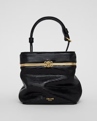 CUBE IN lizard - BLACK - TRIOMPHE FRAME - 2 | CELINE