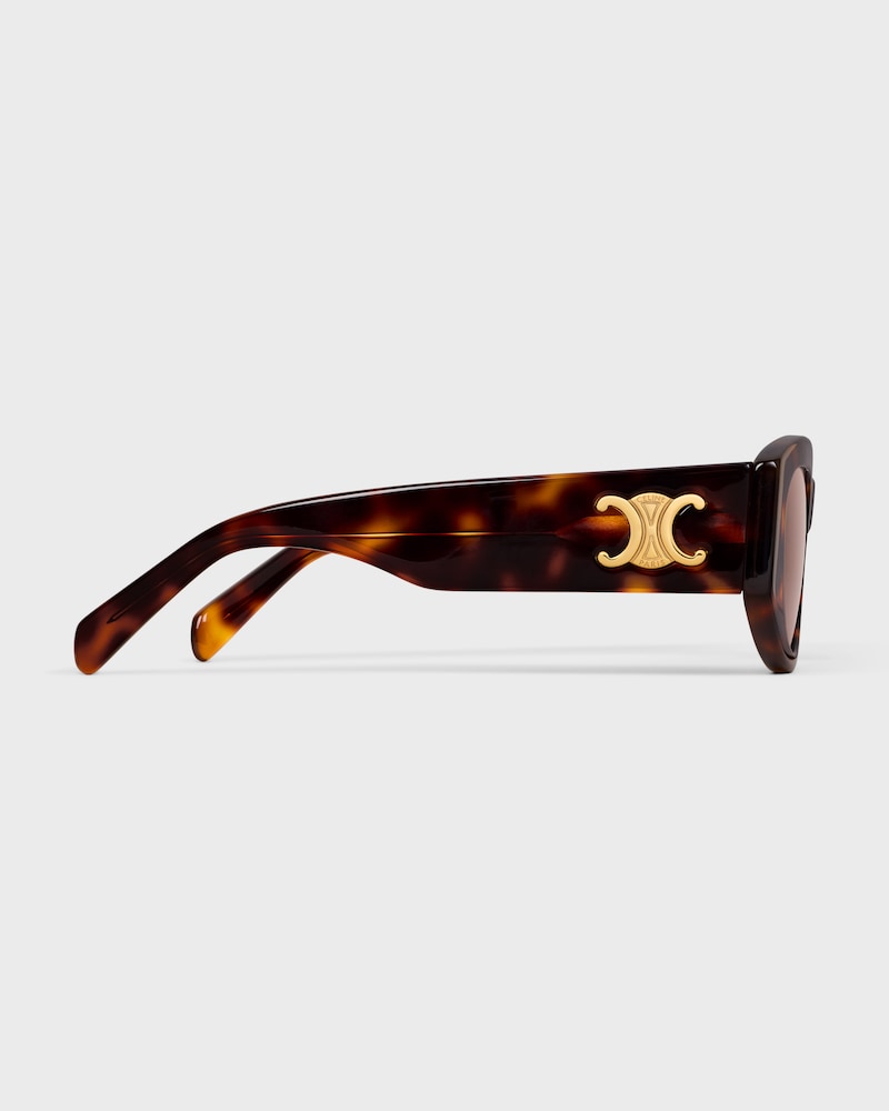 Triomphe 15 Sunglasses in Acetate - DARK HAVANA -  - 1 | CELINE