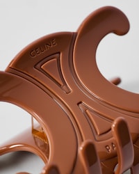XL HAIR CLAW IN ACETATE - CAMEL - GIFTS FOR HER - 2 | CELINE