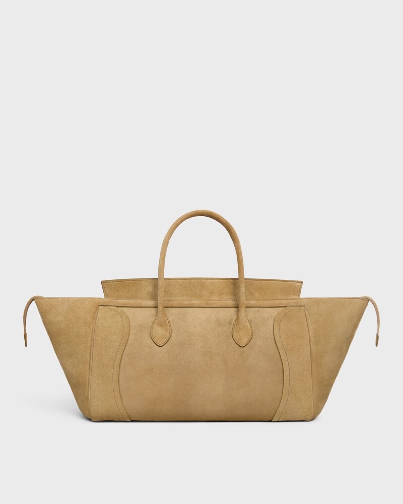 LUGGAGE IN SUEDE CALFSKIN - BEIGE - LUGGAGE - 1 | CELINE