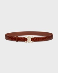 Wendbarer Riemen 25 mm AUS TAURILLONLEDER UND KALBSLEDER MIT KROKO-PRÄGUNG -  -  - 1 | CELINE