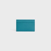 MEDIUM CARD HOLDER IN GRAINED CALFSKIN - COBALT - CARD HOLDERS - 2 | CELINE