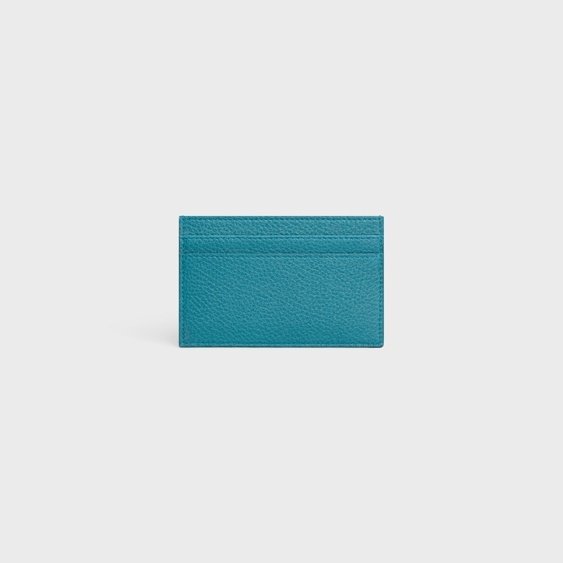 PORTE-CARTES EN VEAU GRAINÉ - COBALT - PORTE CARTES - 1 | CELINE