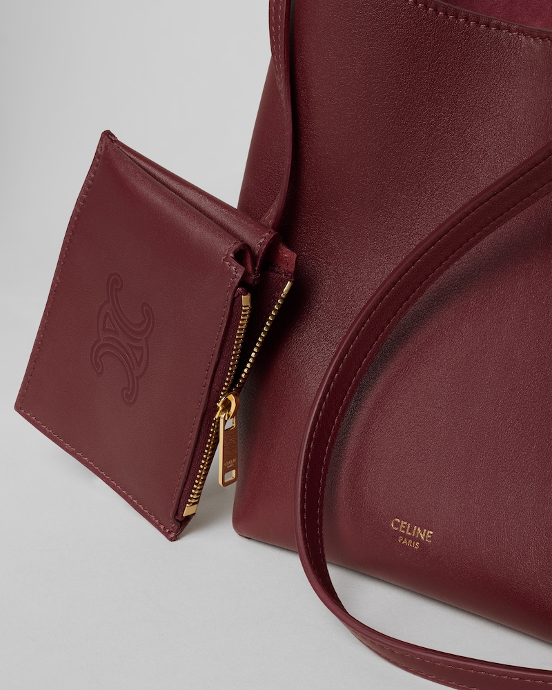 SMALL HOBO IN SUPPLE SMOOTH CALFSKIN - SYRAH - HOBO - 1 | CELINE