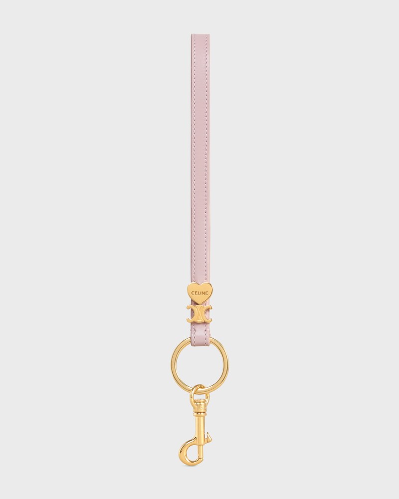 TRIOMPHE CHARM IN SMOOTH CALFSKIN - BLEACHED PINK - ACCESSORIES - 1 | CELINE