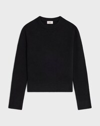 JERSEY CON CUELLO REDONDO DE CACHEMIRA - NEGRO -  - 1 | CELINE