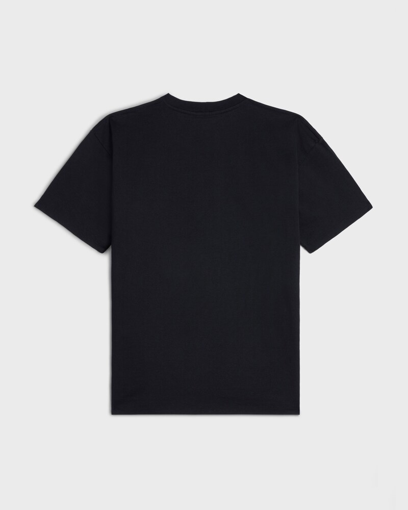 T-SHIRT LOOSE CELINE JERSEY COTON - NOIR / BLANC -  - 1 | CELINE